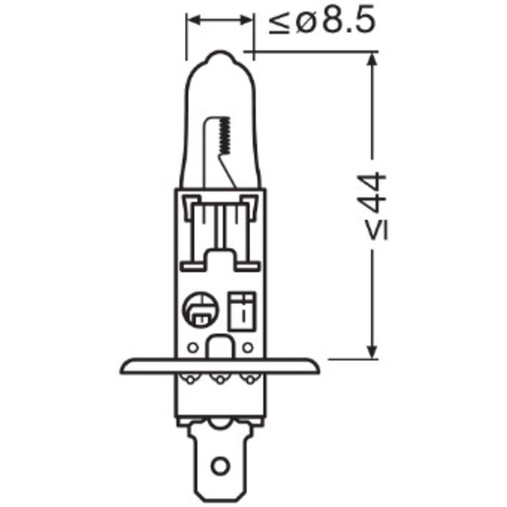Osram H1-billampa 12V/55W
