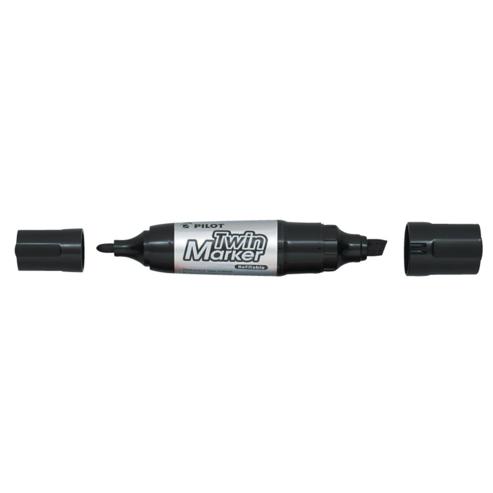 Pilot merkkauskynä Twintip Jumbo fine/broad musta
