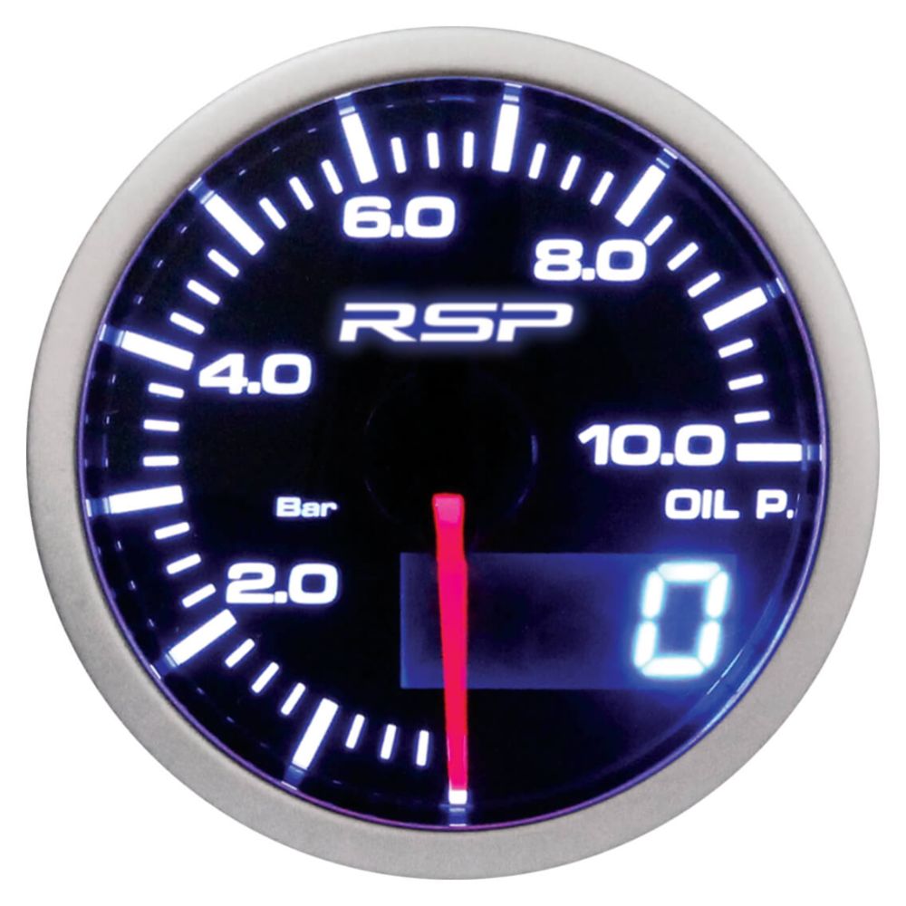 Race Sport Performance digitaalinen LED öljynpainemittari ø 52 mm
