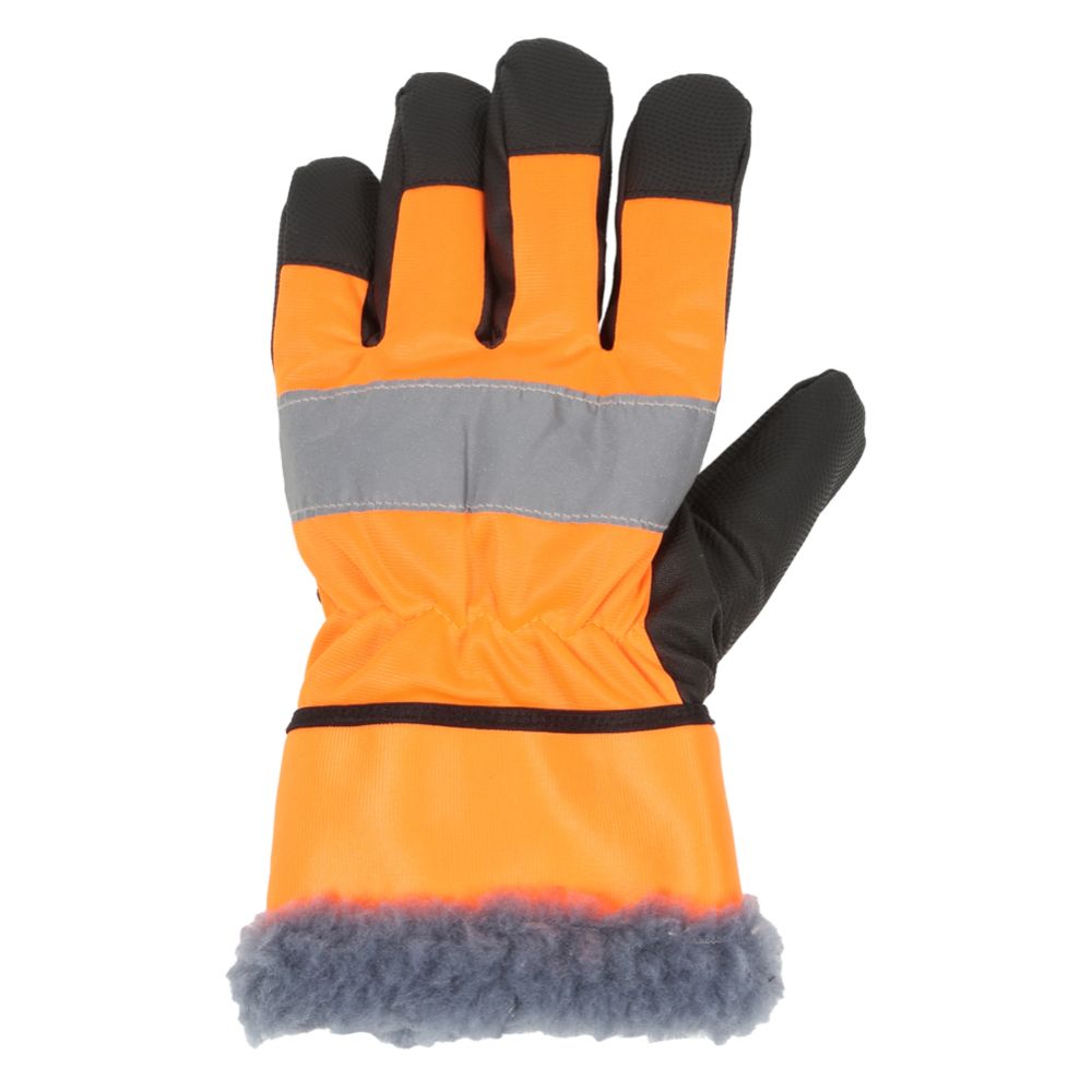Fodrade arbetshandskar orange