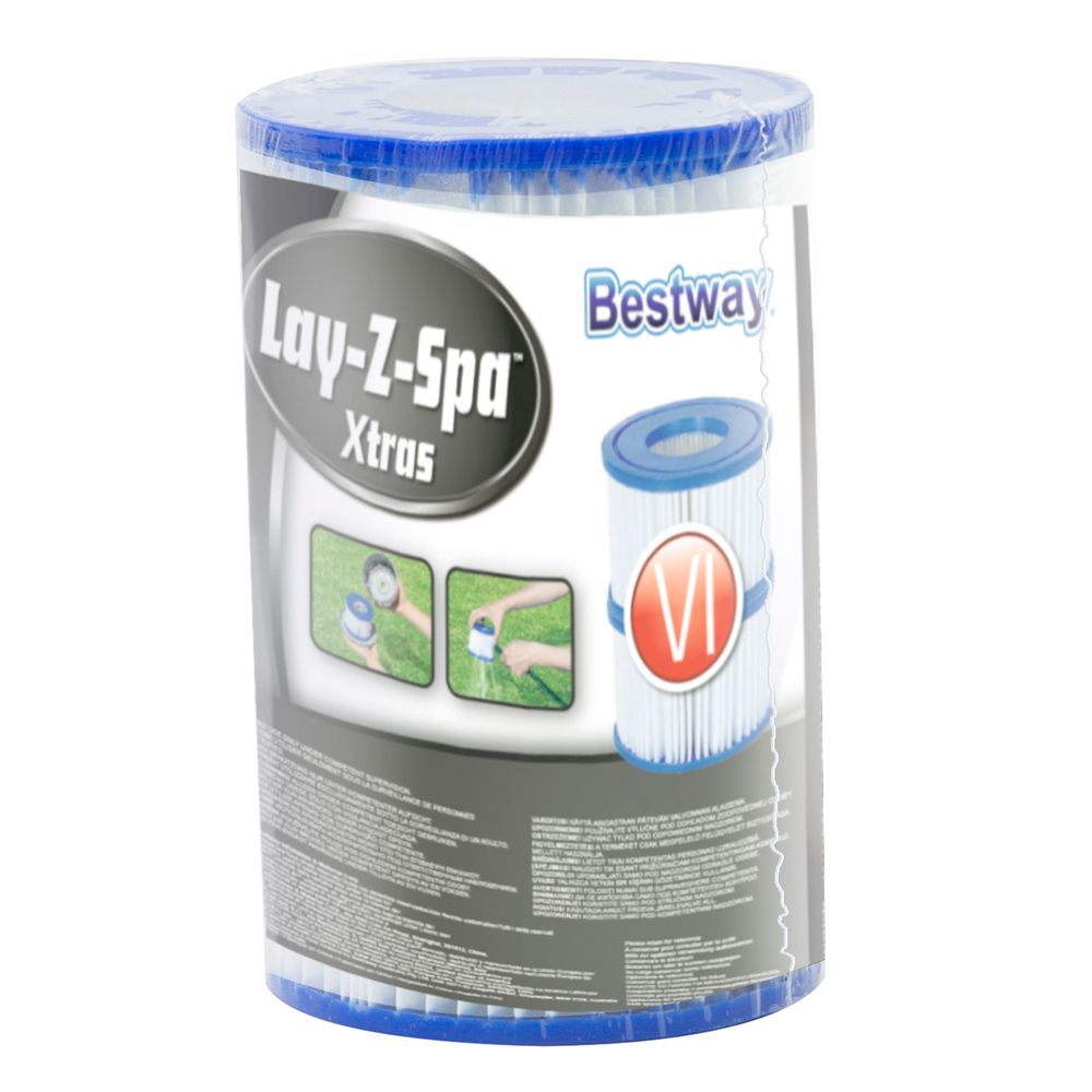 Bestway VI varasuodatin Lay-Z-Spa porealtaisiin 2 kpl