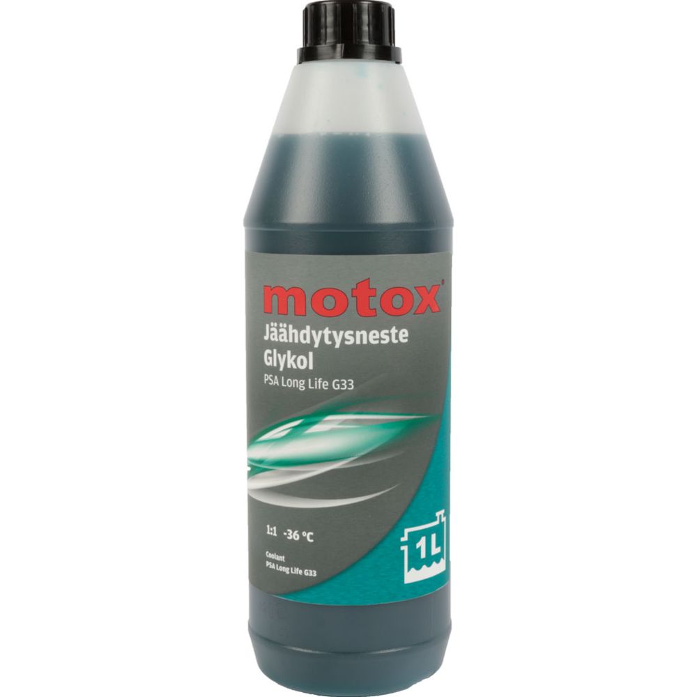 Motox Long life G33 glykol blågrön 100 % 1 l