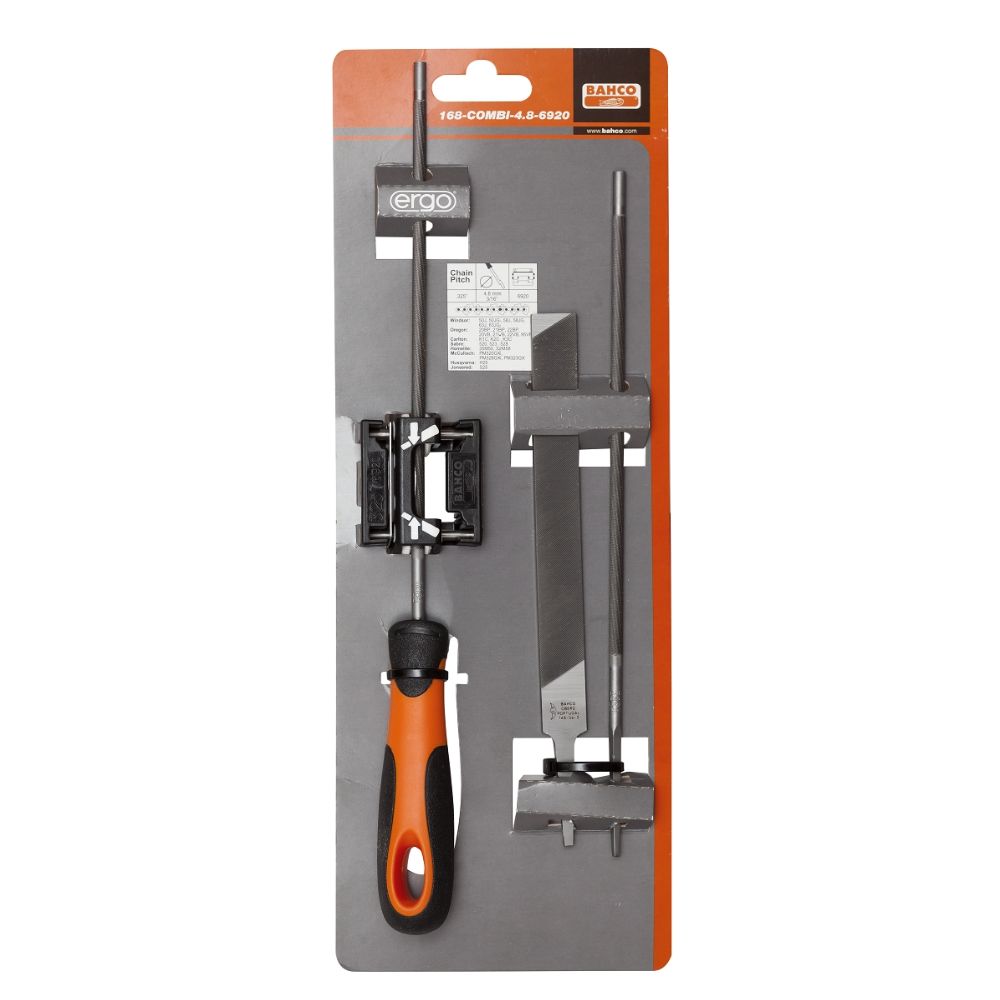 Bahco 168-COMBI-4.8-6920 juhitav mootorsaeviili komplekt 4,8 mm