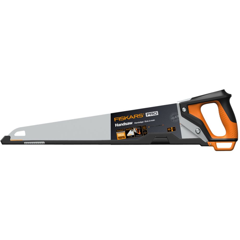 Fiskars Pro PowerTooth käsisaag 7 tpi 550 mm