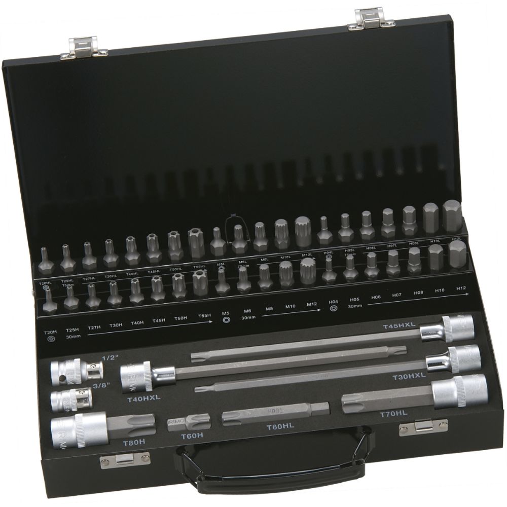 Bahco BE5049 bits/hylssats Torx/XZN/HEX 49 delar