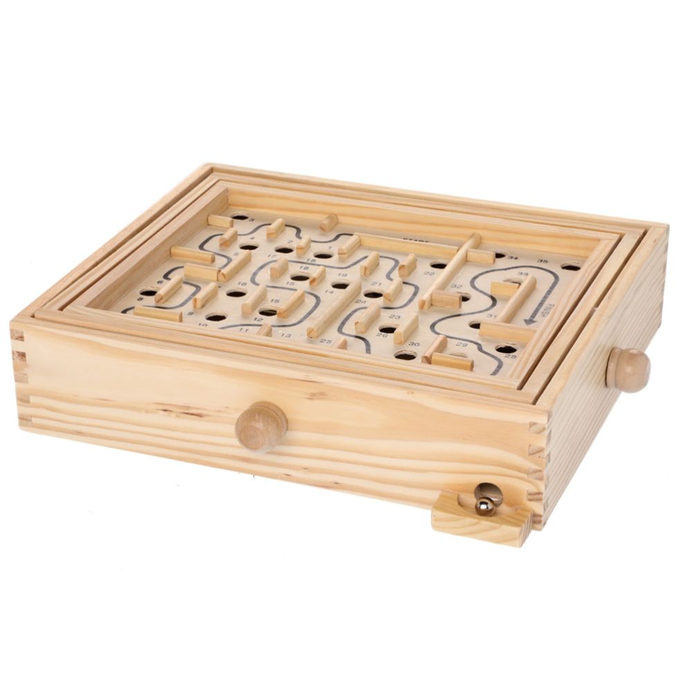 Labürindimäng puidust