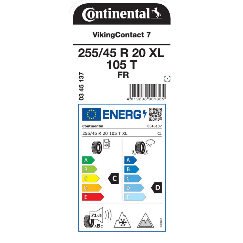 Continental VikingContact 7 255/45 R20 105T XL FR