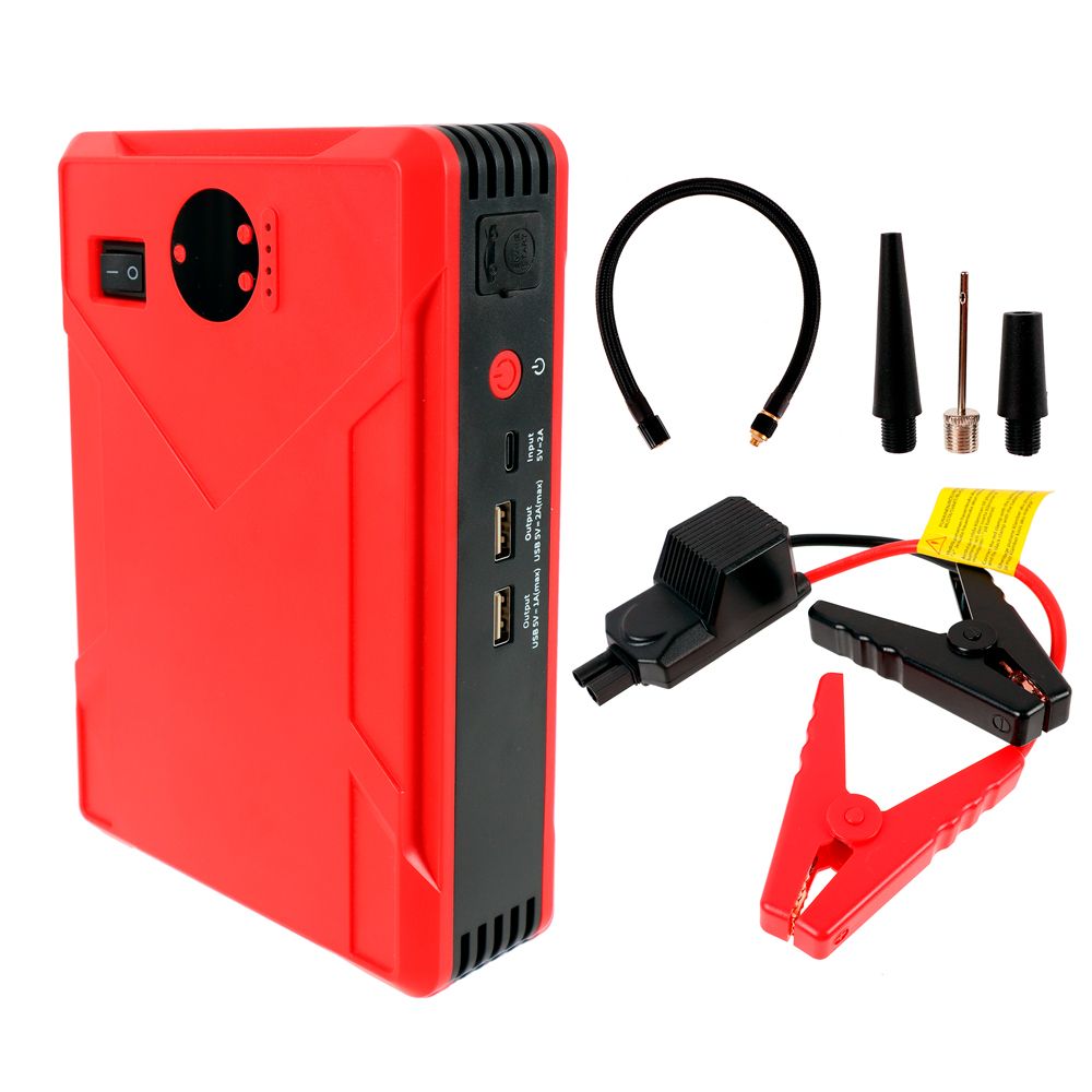 AX4 Starthjälp med luftkompressor 12 V 500/1000 A 14000 mAh