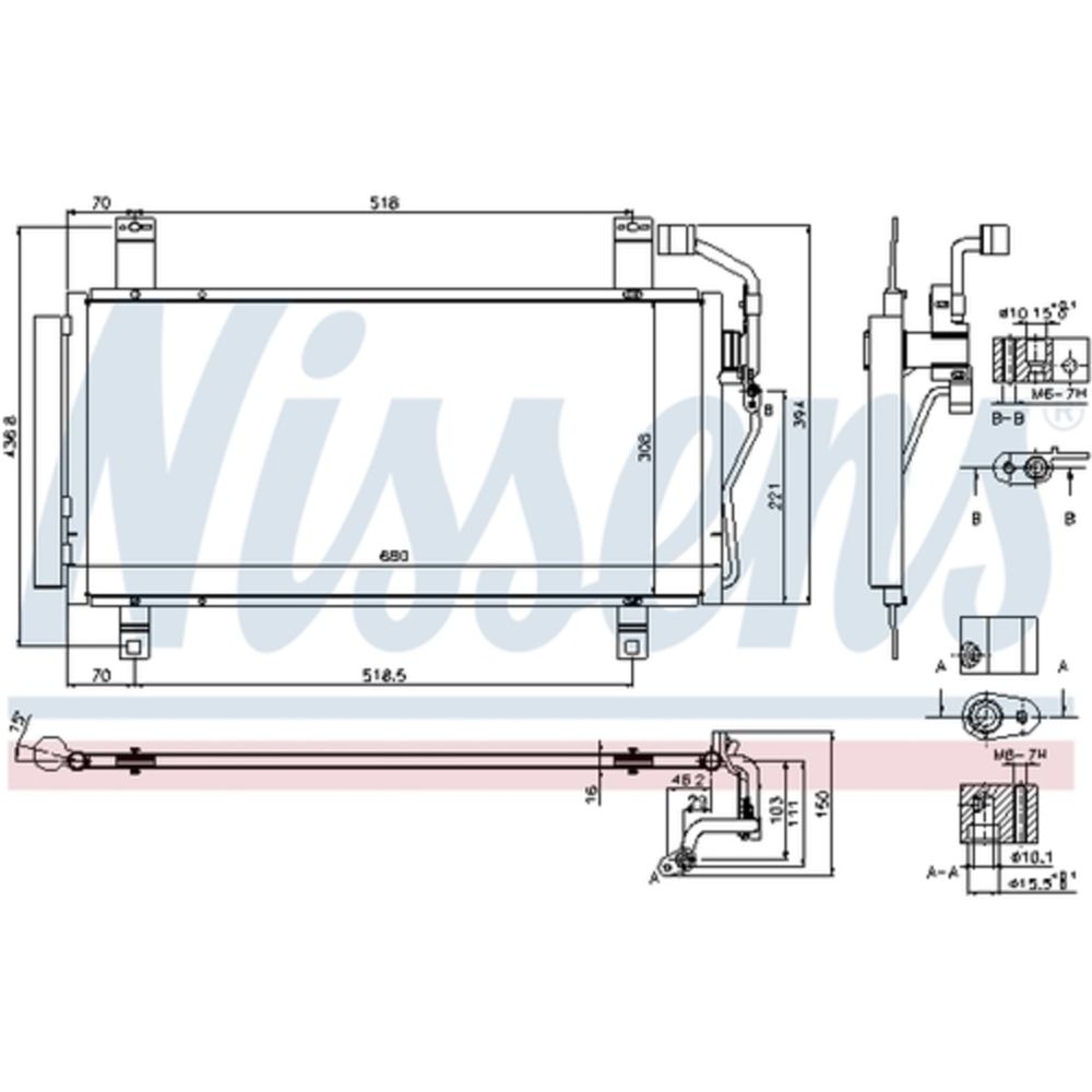 Ilmastointilaitteen lauhdutin 30-00200
