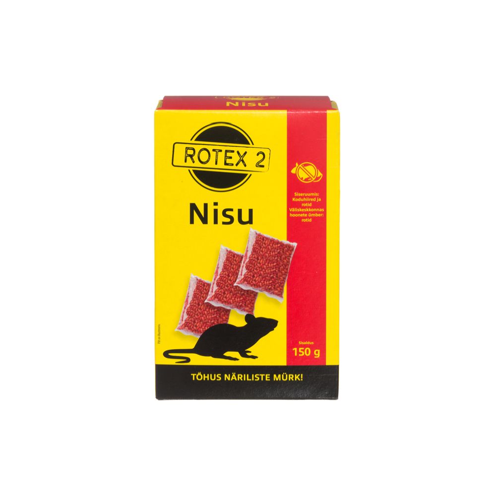 Rotex-2 hiire- ja rotimürk, teravili, 3 x 50 g