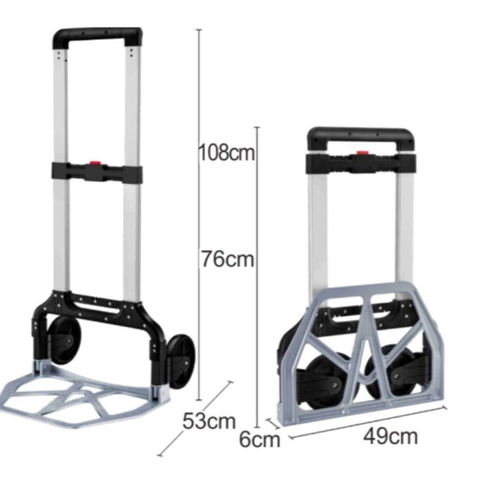 MagPro hopfällbar transportkärra 150 kg aluminium