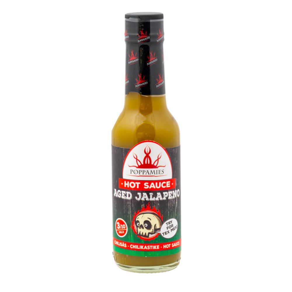 Poppamies Hot Sauce Aged Jalapeno maustekastike 150 ml