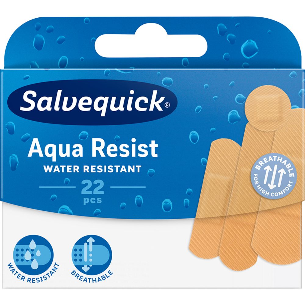 Salvequick Aqua Resist muovilaastari 22kpl