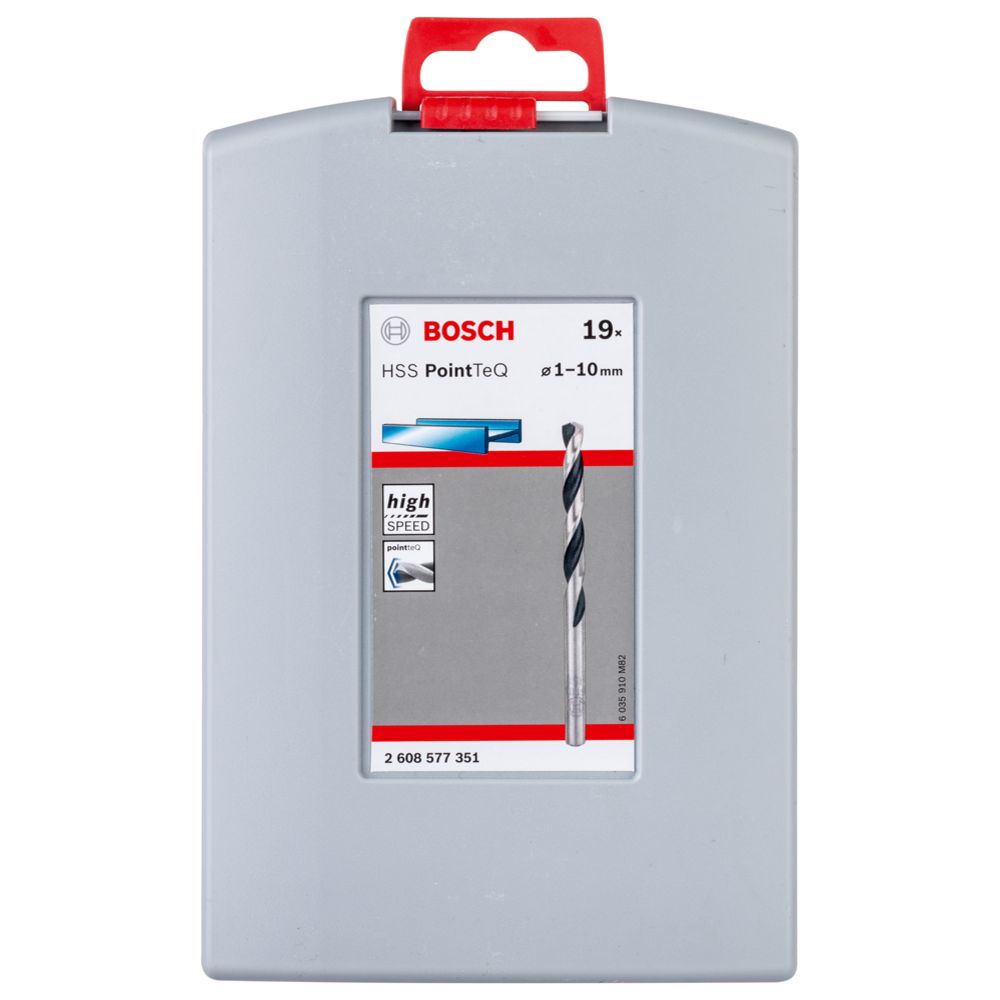 Bosch PointTeQ metalliporanteräsarja HSS-R 1-10 mm 19-osainen