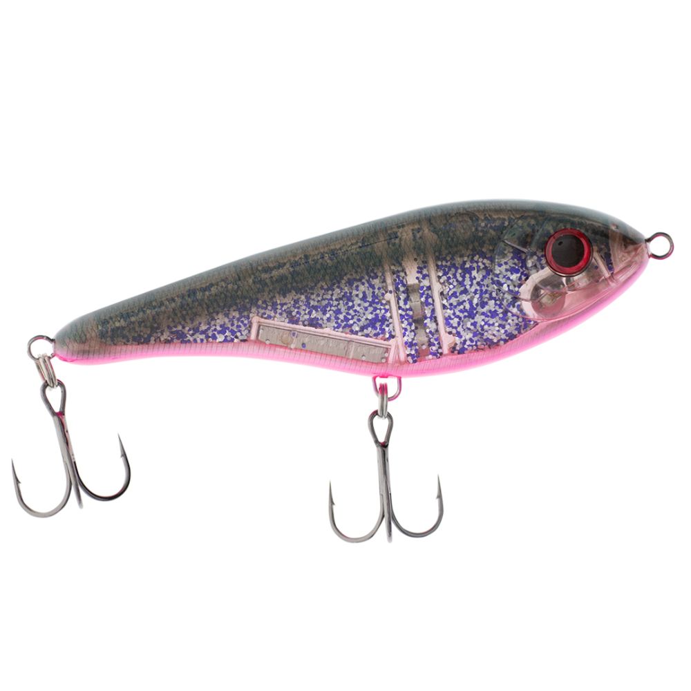 Strike Pro Buster Jerk 15 cm 75 g uppoava jerkki Black Okoboji Perch C504F