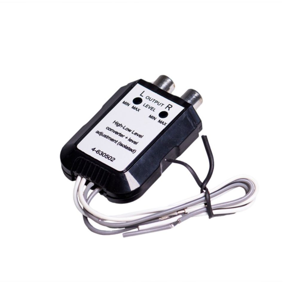Four Connect 4-630502 högnivåomvandlare passiv högtalare/RCA-adapter - justerbar
