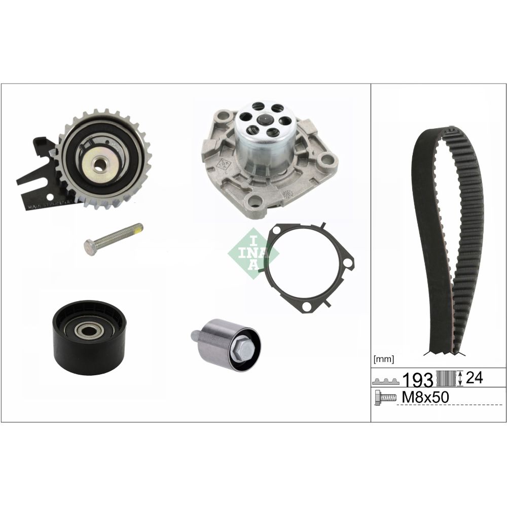 Veepump + hammasrihmakomplekt 25-01271
