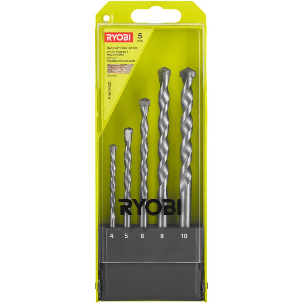 Ryobi 5-osaline kivipuuride komplekt, 4—10 mm, RAK05MD