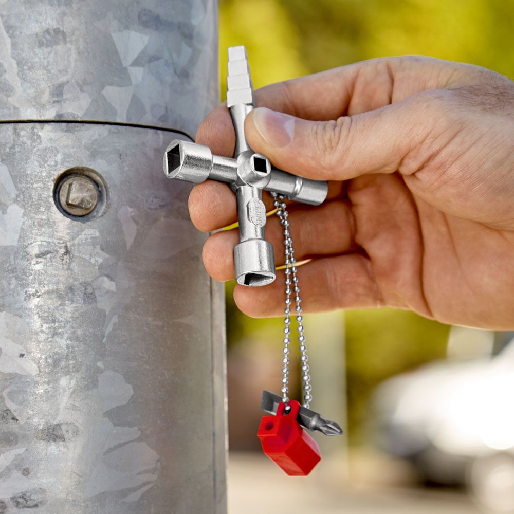 Knipex 00 11 04 Profi-Key universalnyckel för fastighetsskötare