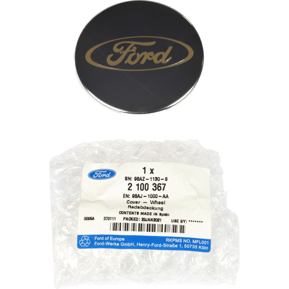 Vanteen keskiömerkki ø68mm Ford vaalea/kulta alkuperäinen