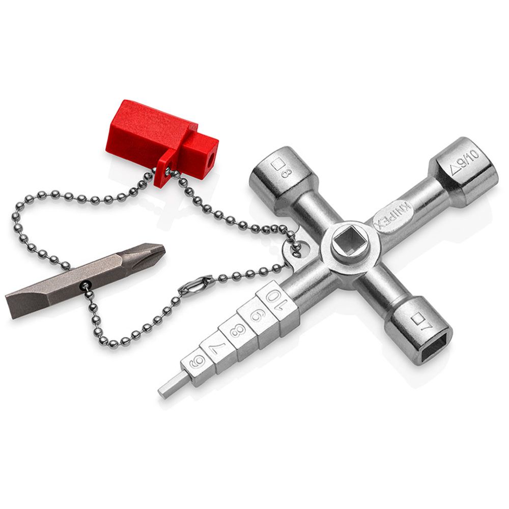 Knipex 00 11 04 Profi-Key universalnyckel för fastighetsskötare