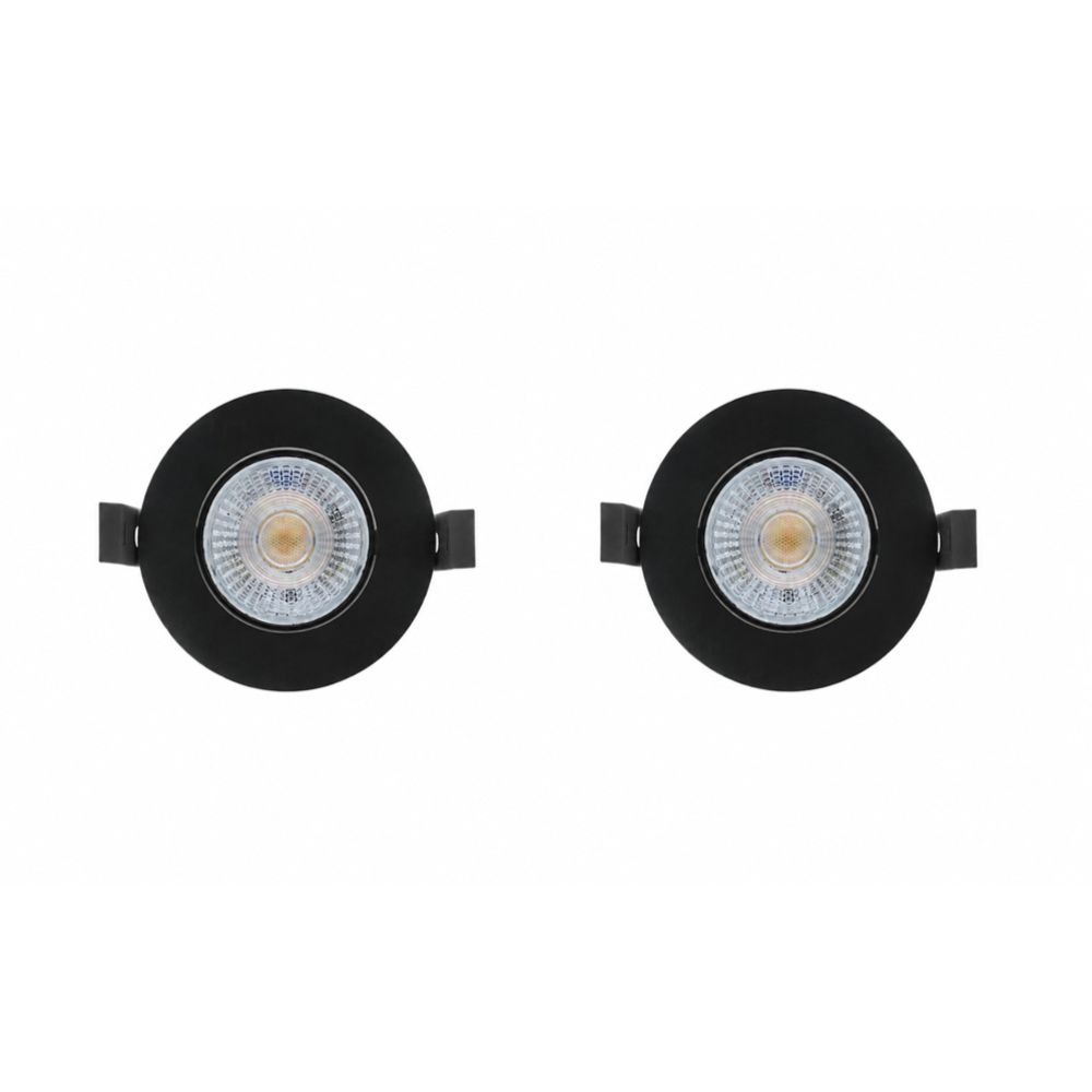 Led Energie downlight 3CCT svart 2 st