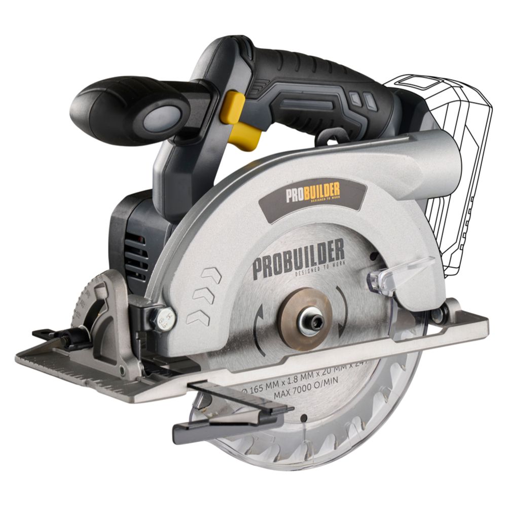 Probuilder batteridriven cirkelsåg 160 mm 18V utan batteri