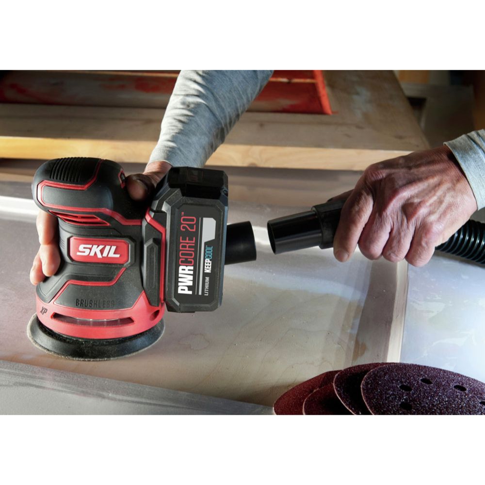 Skil 3750 FA XP kolborstfri batteridriven excenterslip 125 mm 20 V