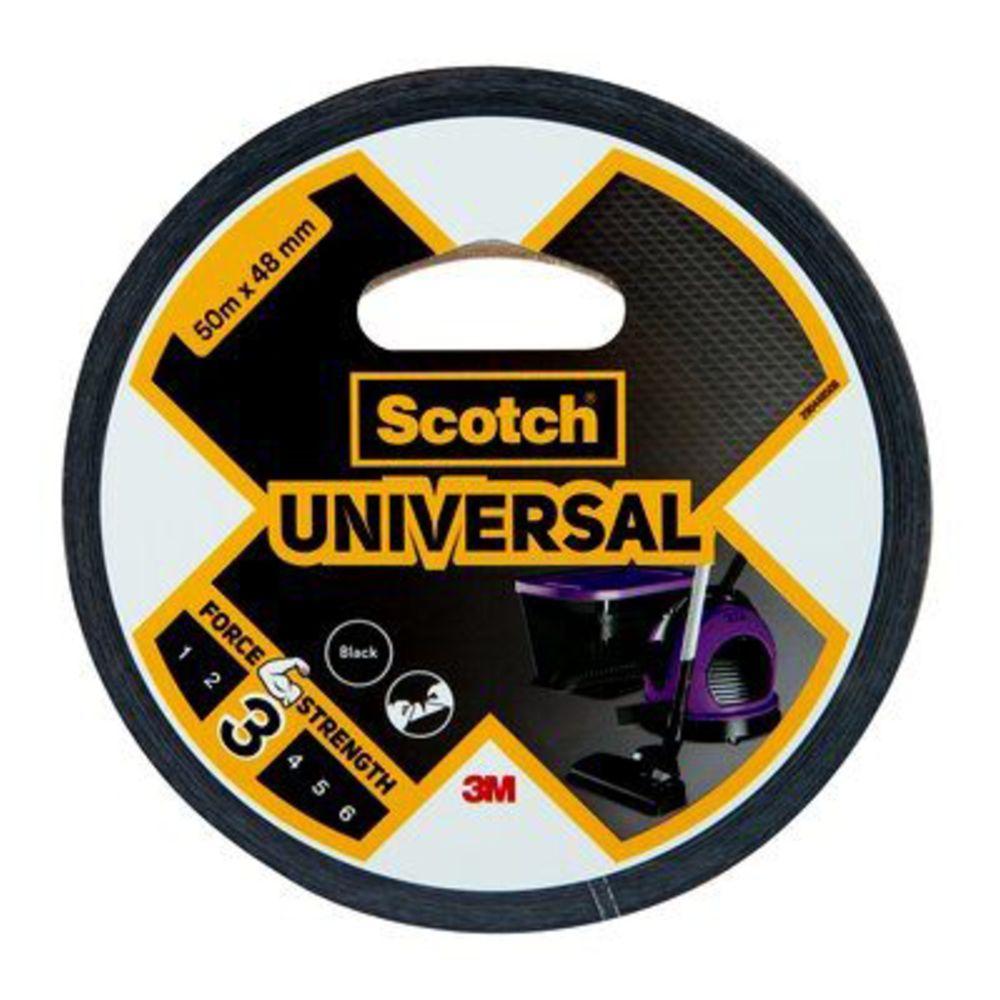 Scotch® SUPREME Ilmastointiteippi musta 50 m x 48 mm