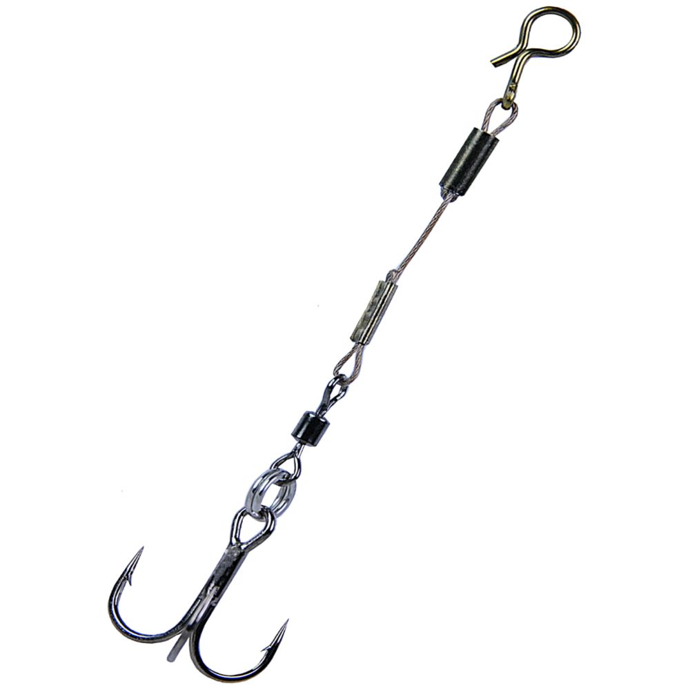 K.P Baits lisäkoukku leikarilla 12 kg 8 cm #4 2 kpl