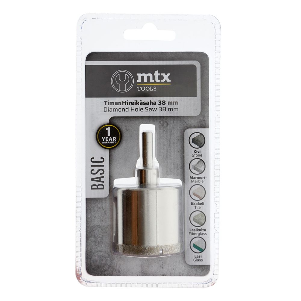 MTX Tools Basic teemantkattega augusaag, 38 mm