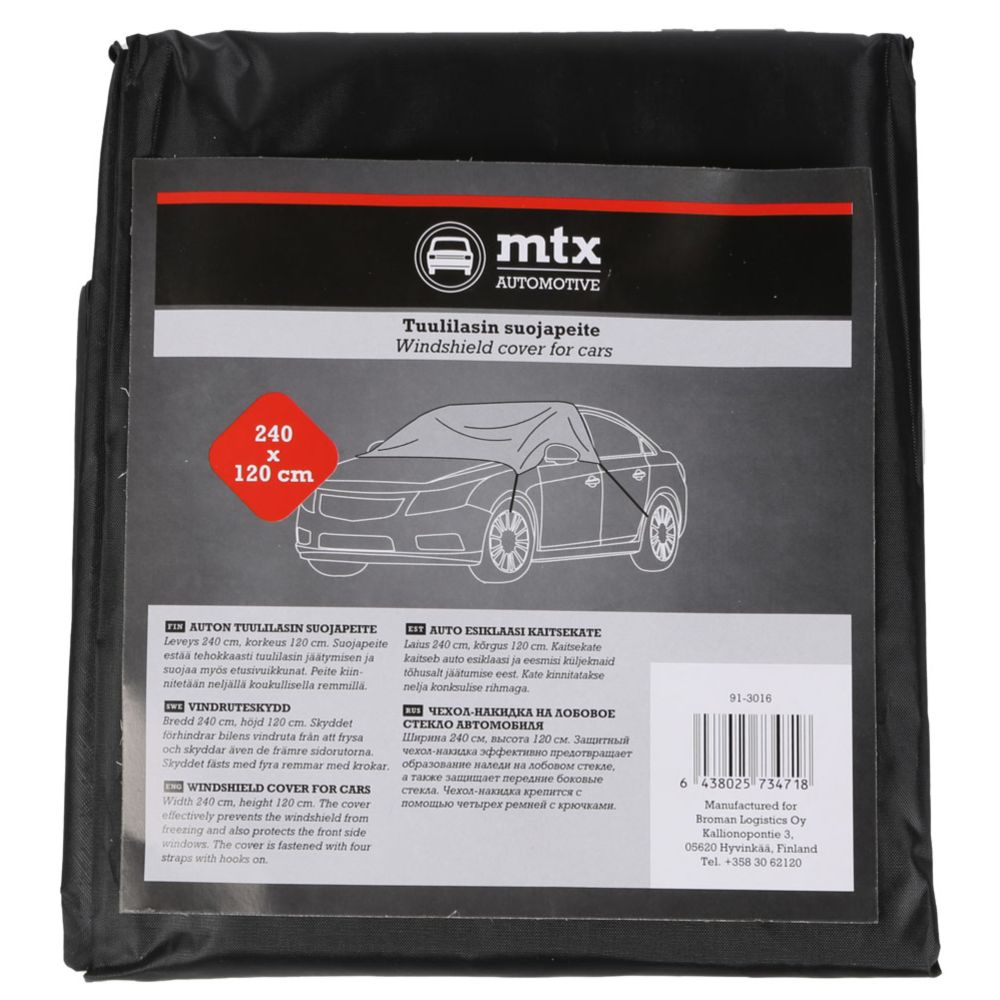 MTX Automotive tuulilasin suojapeite yksi koko