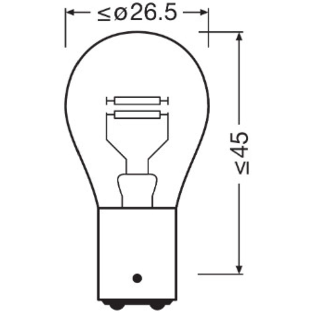 Osram BAY15d-polttimopari 12V 21/5W P21/5W