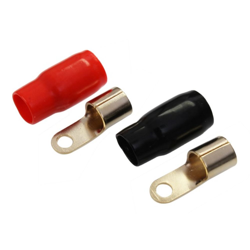 FOUR Connect rengasliitin 20mm² M6 1x punainen + 1x musta
