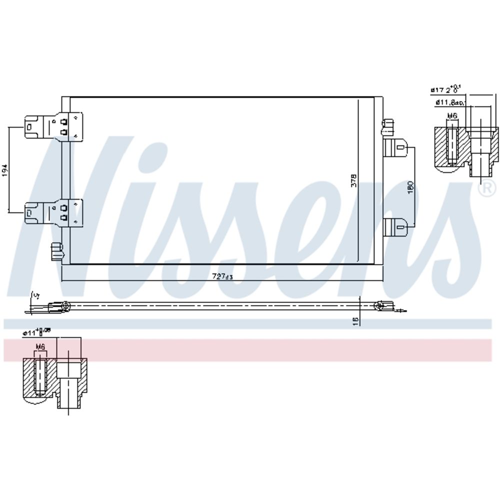 Ilmastointilaitteen lauhdutin 30-04034