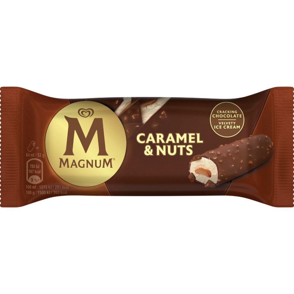 Magnum Caramel & Nut Bar Jäätelö 64 ml / 52 g