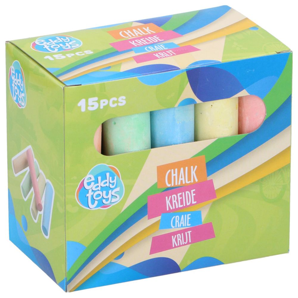 Eddy Toys trottoarkritor 15 st.