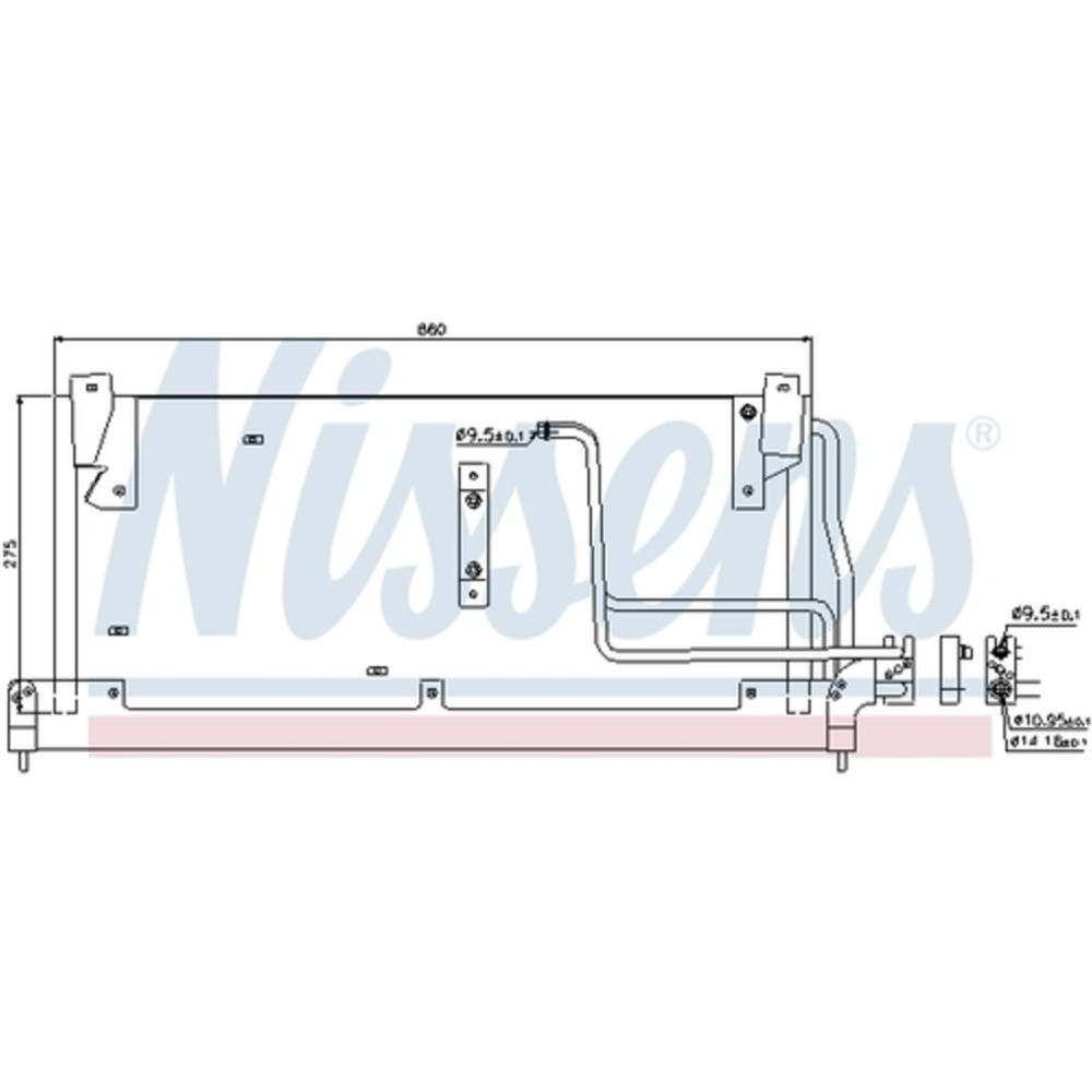 Ilmastointilaitteen lauhdutin 30-00332