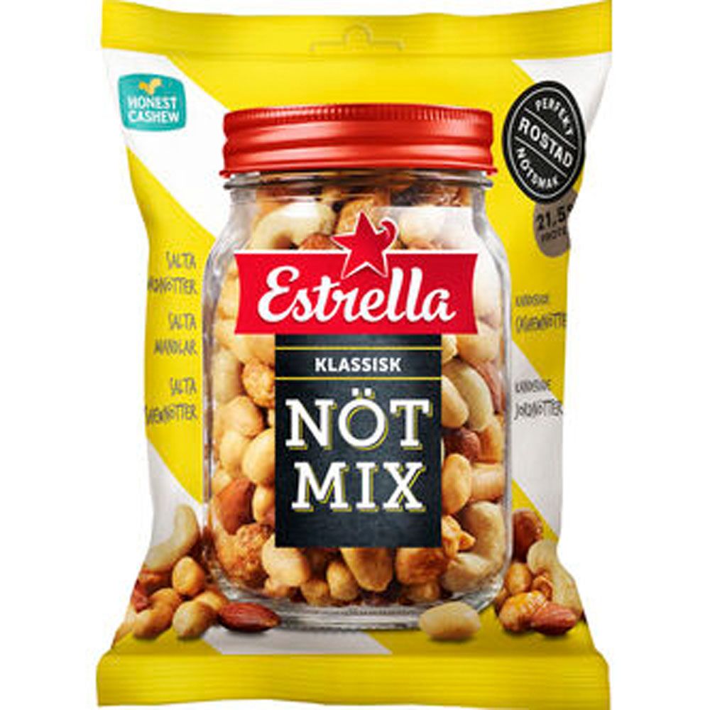 Estrella nötmix klassisk 200 g