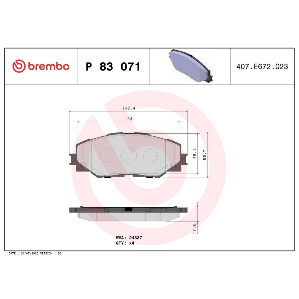 Piduriklotside komplekt 97-22762