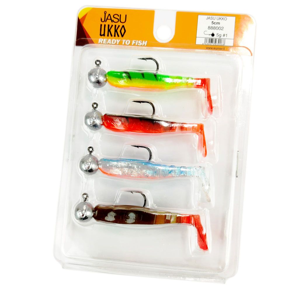 Jasu Ukko 7 cm jigi 3 kpl + jigipää 3 kpl