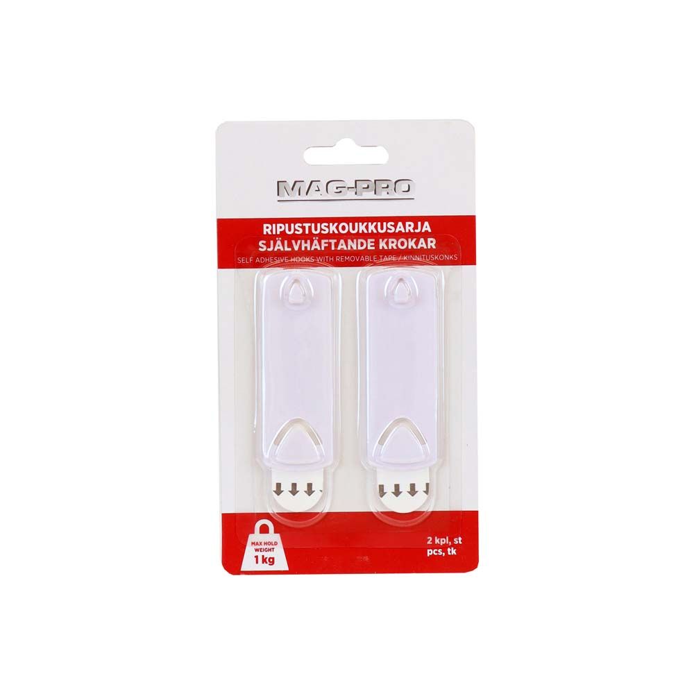 MagPro riputuskonksud 1 kg 2 tk valged
