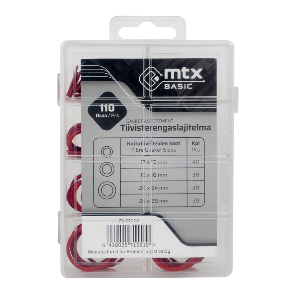 MTX Basic rõngastihendite valik 110 osa