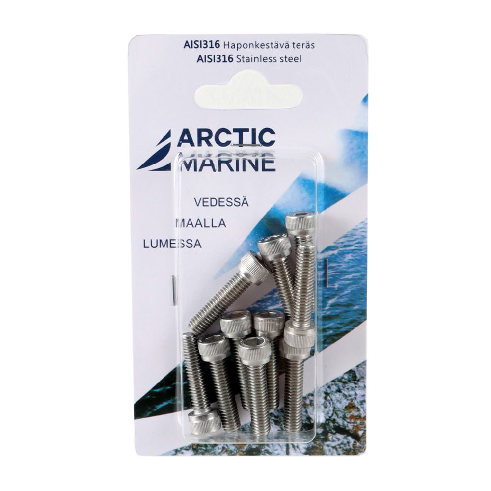 Arctic Marine kuusiokoloruuvi DIN912 M6x1,0 25 mm 10 kpl