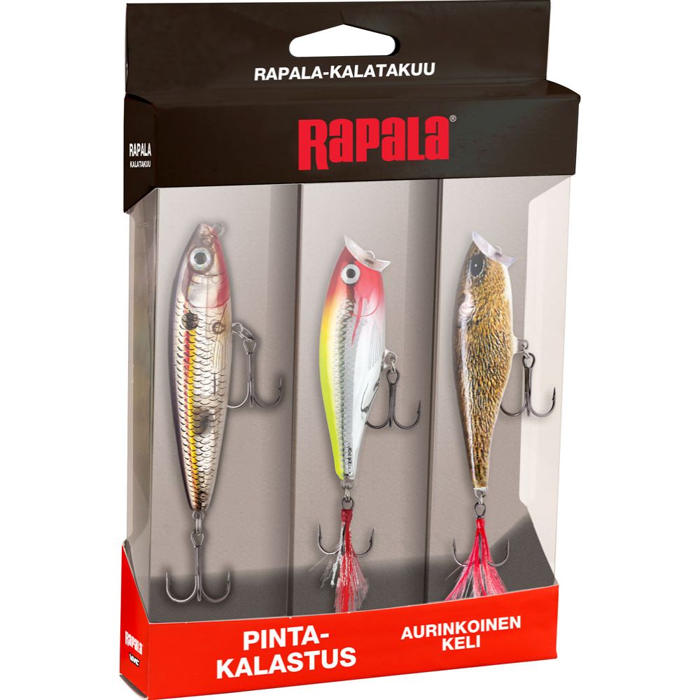 Rapala Kalatakuu viehesarja pintakalastus, aurinkoinen keli