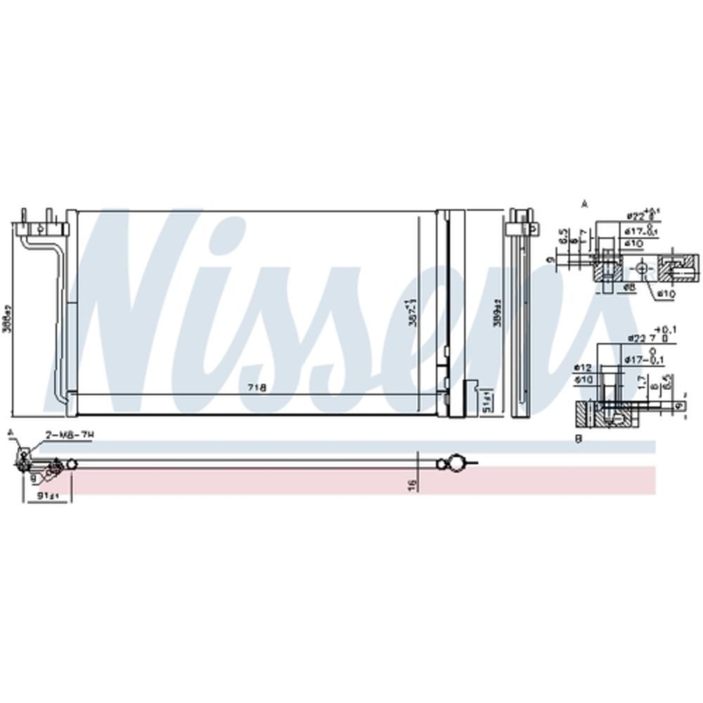 Ilmastointilaitteen lauhdutin 30-00369