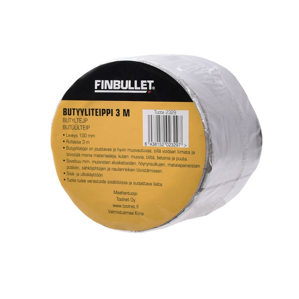 Finbullet butüülteip, 100 mm x 3 m