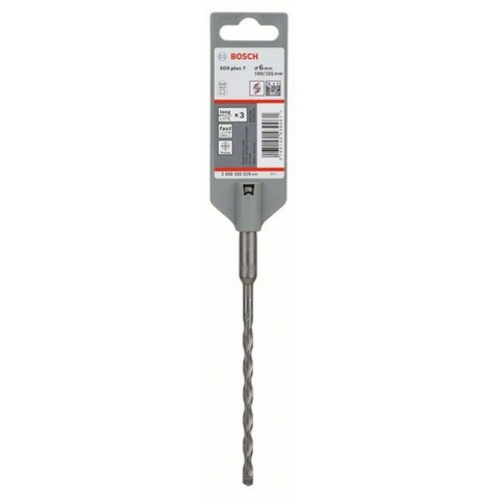 Bosch SDS-plus-7 5 lõikeservaga puurvasaratera, 165 mm/ 6 mm