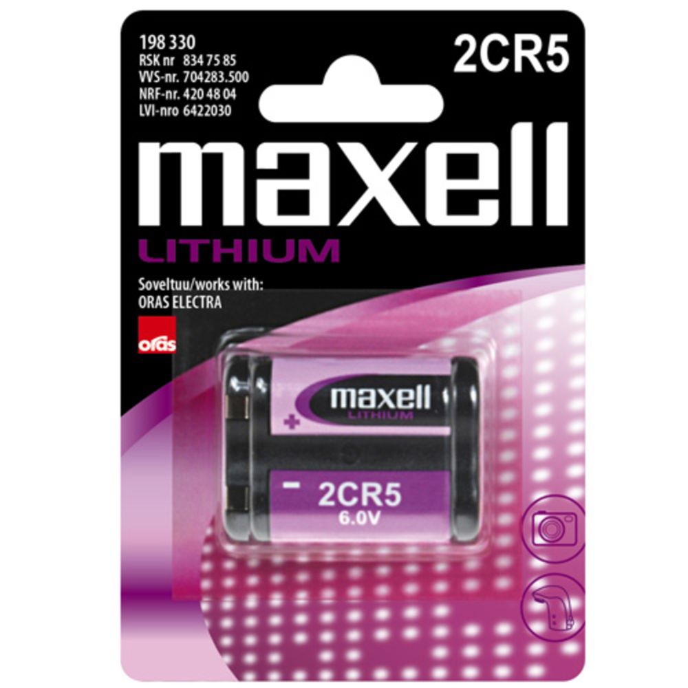 Maxell 2CR5 paristo