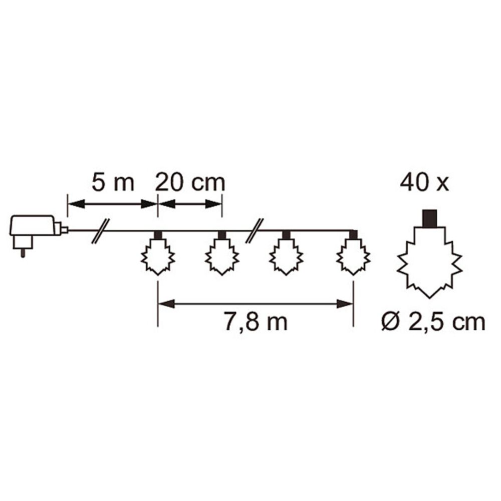 Airam Lumikide 40 LED-valosarja kirkas IP20